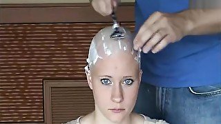 blonde cut shave