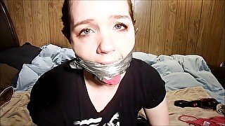 Panty stealer's selfgag experiment! (episode 1 of 2)