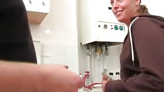 Kitchen Fun Handjob