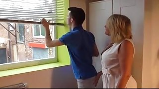 Mommy fucked by young estate agent