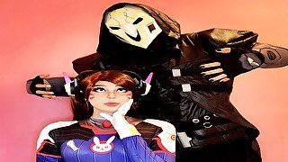 Dva gets throat-fucked and ass-whipped