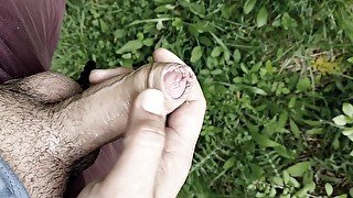 Public cumshot / forest