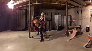 Goddess Starla in Pegging in Goddess Stara's BDSM Dungeon - WastelandVR