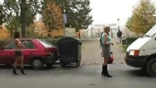 Old prostitute takes it from behind