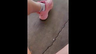 Masturbating outside hoping to get caught