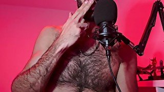 Hairy Guy Gives You Relaxing Spit Painting - ASMR (Male Mouth Sounds, Personal Attention)