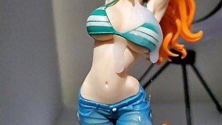 ONE PIECE Nami sister's figure taking a huge cumshot - I just saw this hot figure and coudn't resist