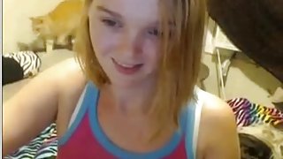 a very cute immature exposed in webcam!