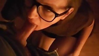 Her Cum Is Swallowed By Milf In Geek Glasses