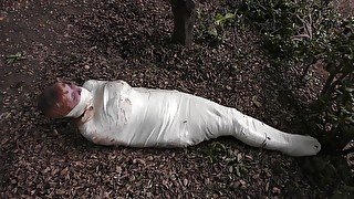 Mummy Wrapped In Microfoam Tape