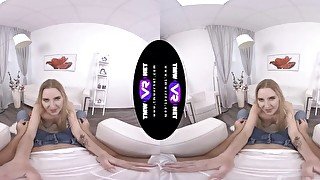 TmwVRnet.com - Amber - Catching dick with fishnet dress