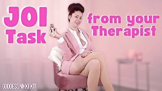 JOI Task from Therapist by FemDom Goddess Nikki Kit