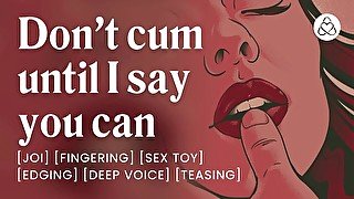 I control when you can cum [edging] [joi for women] [audio only] [asmr]