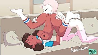 Steven Universe: Pearl and Connie Adult Parody Animated xxx