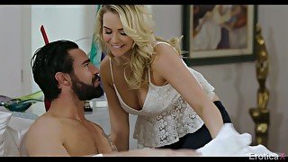 Mouth watering blond babe Mia Malkova is making love with her boyfriend