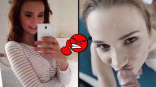 Russian Redhead Students First Deepthroat Experience