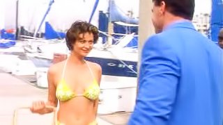 Bonerific Brunette Catherine Bell Wearing a Super Sexy Bikini