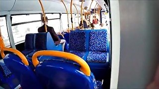 141 SHORTS FREEBALLING COCK OUT ON BUS