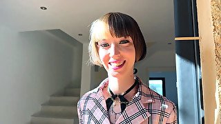 Oney, 23, welcomes us to her home in Aix-en-Provence to try... anal!