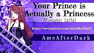 [Erotic Audio] Your Prince is Actually A Princess [Crossdressing] [FDom]