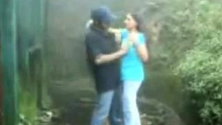 British Indian couple fuck in rain storm at hill station