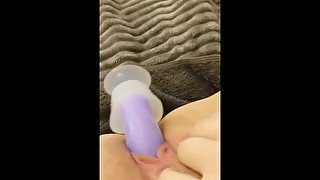 Girl cumming and moaning with toy