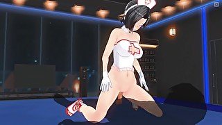 3D HENTAI Nurse could not resist and fucked the patient