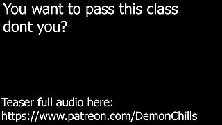 AUDIO ONLY - Fucking your hot teacher to pass the class teaser