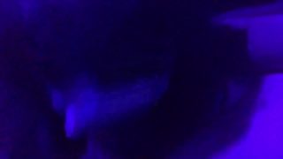 Sexy Blacklight Blowjob Extreme Deep Throat 