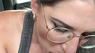 Come watch the gorgeous babe works my big cock in the back of the car, in this super hot POV full length