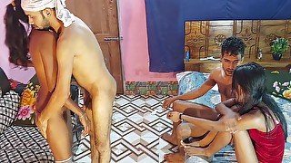 Deshi Hot Teen Girl Gets Banged By Two Amateur Threesome Sex With Big Dicks