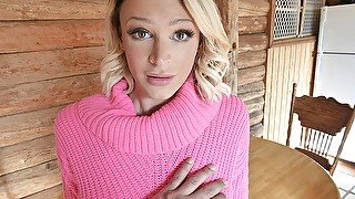 Blonde Stepdaughter Emma Hix Makes Stepdaddy Cum On Her Face After Passionate Titfuck - DadCrush