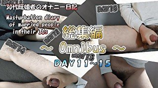 日本人30代既婚者のオナニー日記 総集編 DAY11-15　ノンケ男性