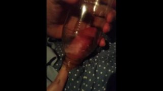 Cock in Bottle, more to Cum