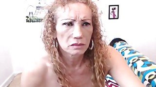 Mature shemale sucks her sun in law then cums alone