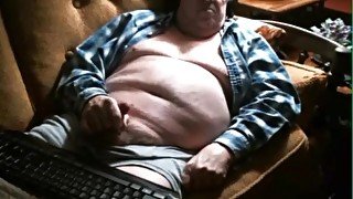 grandpa stroke on webcam