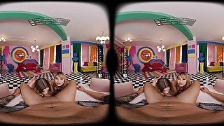 VR Bangers Mina Luxx And Molly Little Hot Threesome Fuck VR Porn