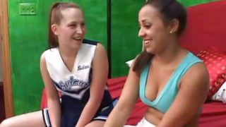 Sexy Cheerleaders Lez Out