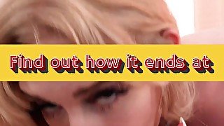 Teen Blonde Babe EMMA STARLETTO gets creampied on Hollywood Blvd