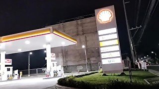 Sabi ko pakarga tayo ng gas, di ko sinabing kargahan mo ako!! Kantutan sa Shell Gas station