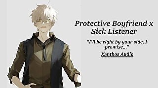 Your Boyfriend takes care of you!😘(Protective Boyfriend X Sick Listener) (ASMR Roleplay)