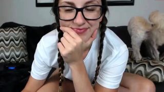 Amanda Nasty Teen With Glasses Masturbate Com