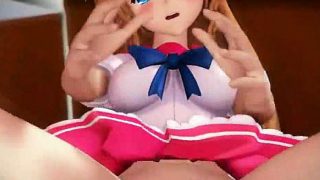 3D Schoolgirl Fucked by Invisible Alien!