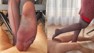 Ginger FootJob SoleJob Toejob till Cum in Stockings | Foot Slave Domination