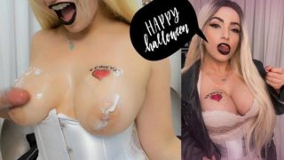 Halloween - Noiva do Chucky punheta guiada gostosa porno terror comandando a sua punheta