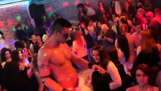 Slutty chicks get totally fierce and nude at hardcore party