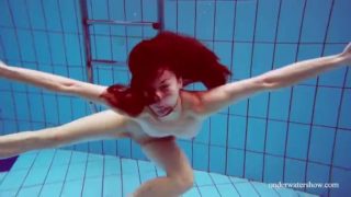 Hot teen martina swims naked underwater