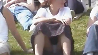 Sitting upskirt compilation