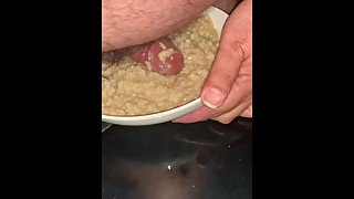 Fucking my oatmeal. I need a camera man