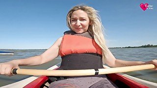 Adult Game In The Water Kayaking Waves Sunbathing And Blowjob